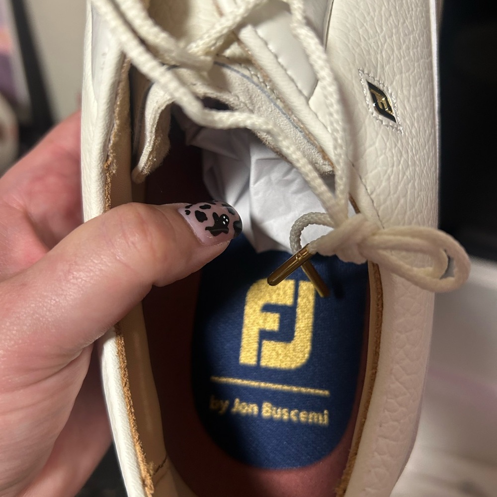 Jon Buscemi Men’s Gallivanter G/Lock Pebble Leather Camo Golf Shoe 
 Size 11.5 - Picture 4 of 5